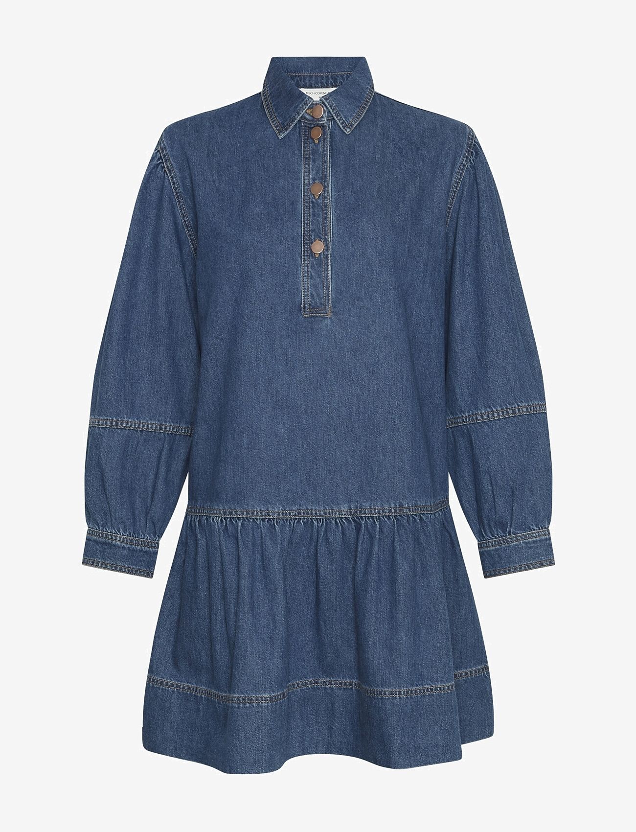 MSCH Copenhagen - MSCHAdalyn Elena Dress - denimkjoler - mid blue wash - 0