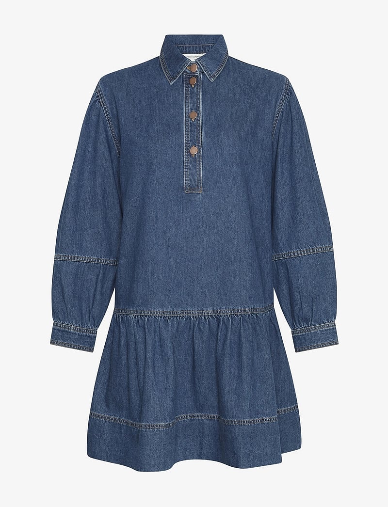 MSCH Copenhagen - MSCHAdalyn Elena Dress - denimkjoler - mid blue wash - 0