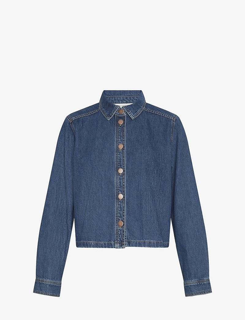 MSCH Copenhagen - MSCHAdalyn Elena Shirt - long-sleeved shirts - mid blue wash - 0