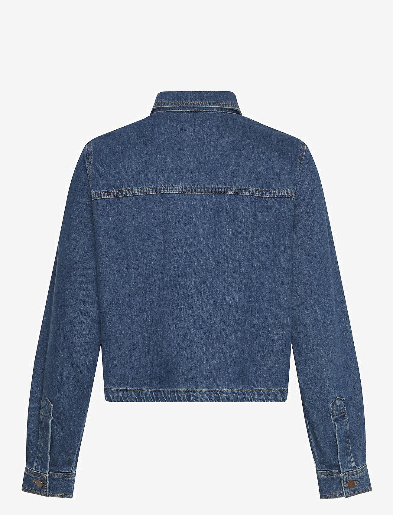 MSCH Copenhagen - MSCHAdalyn Elena Shirt - pikkade varrukatega särgid - mid blue wash - 1