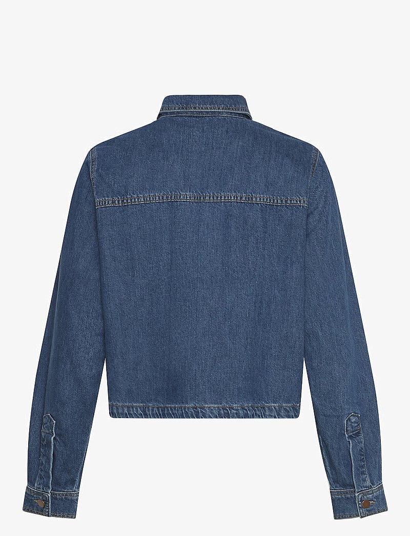 MSCH Copenhagen - MSCHAdalyn Elena Shirt - long-sleeved shirts - mid blue wash - 1