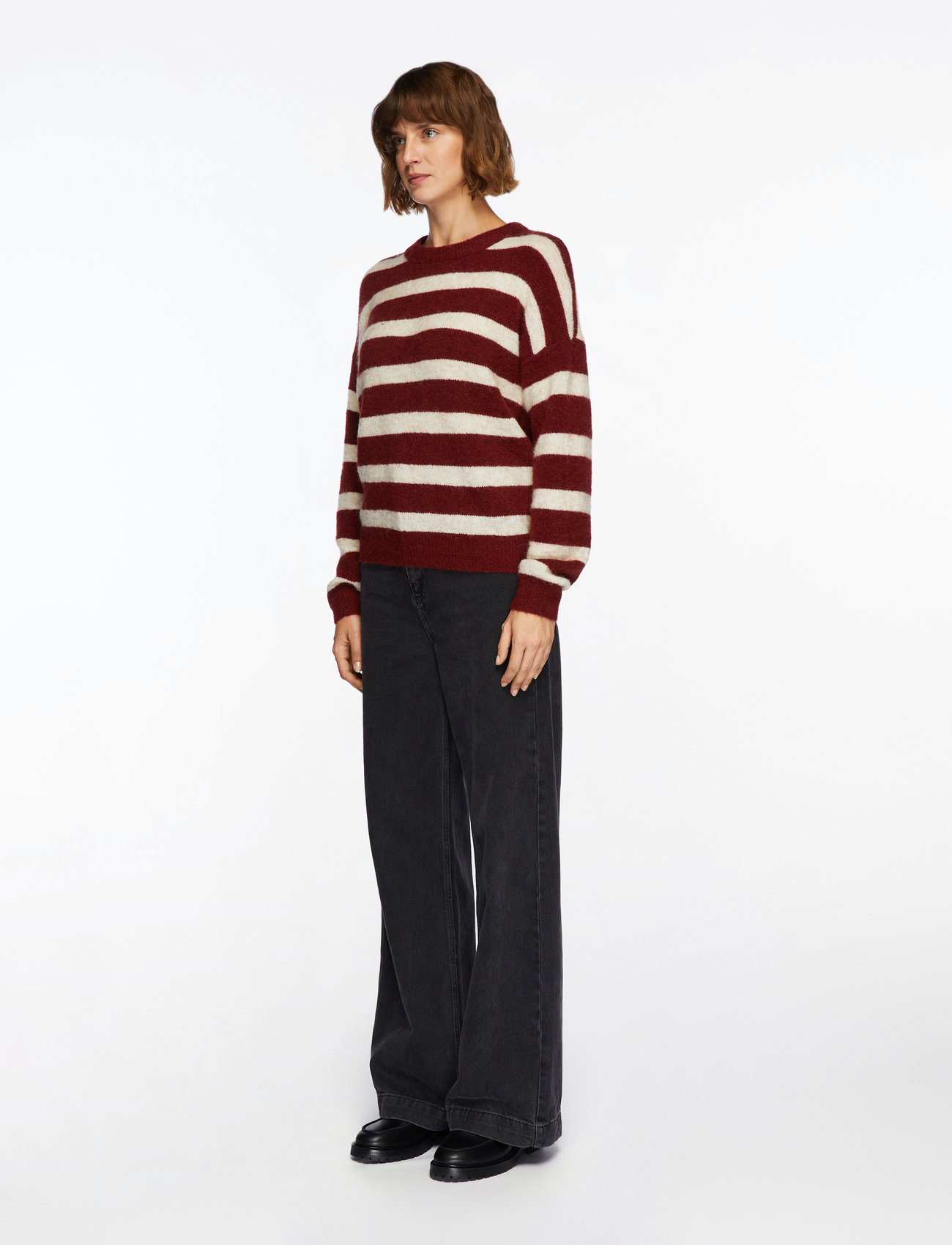 MSCH Copenhagen - MSCHFestina Hope Pullover STP - sweaters - syrah/oat mel - 3