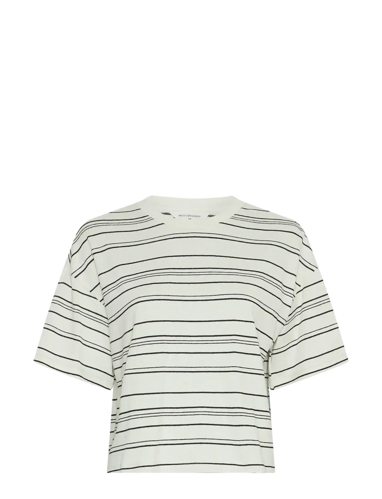 MSCH Copenhagen Mschjaxine Bahara Tee Stp, Kvinder, Stribet T-shirt, Cream, Str: S/M