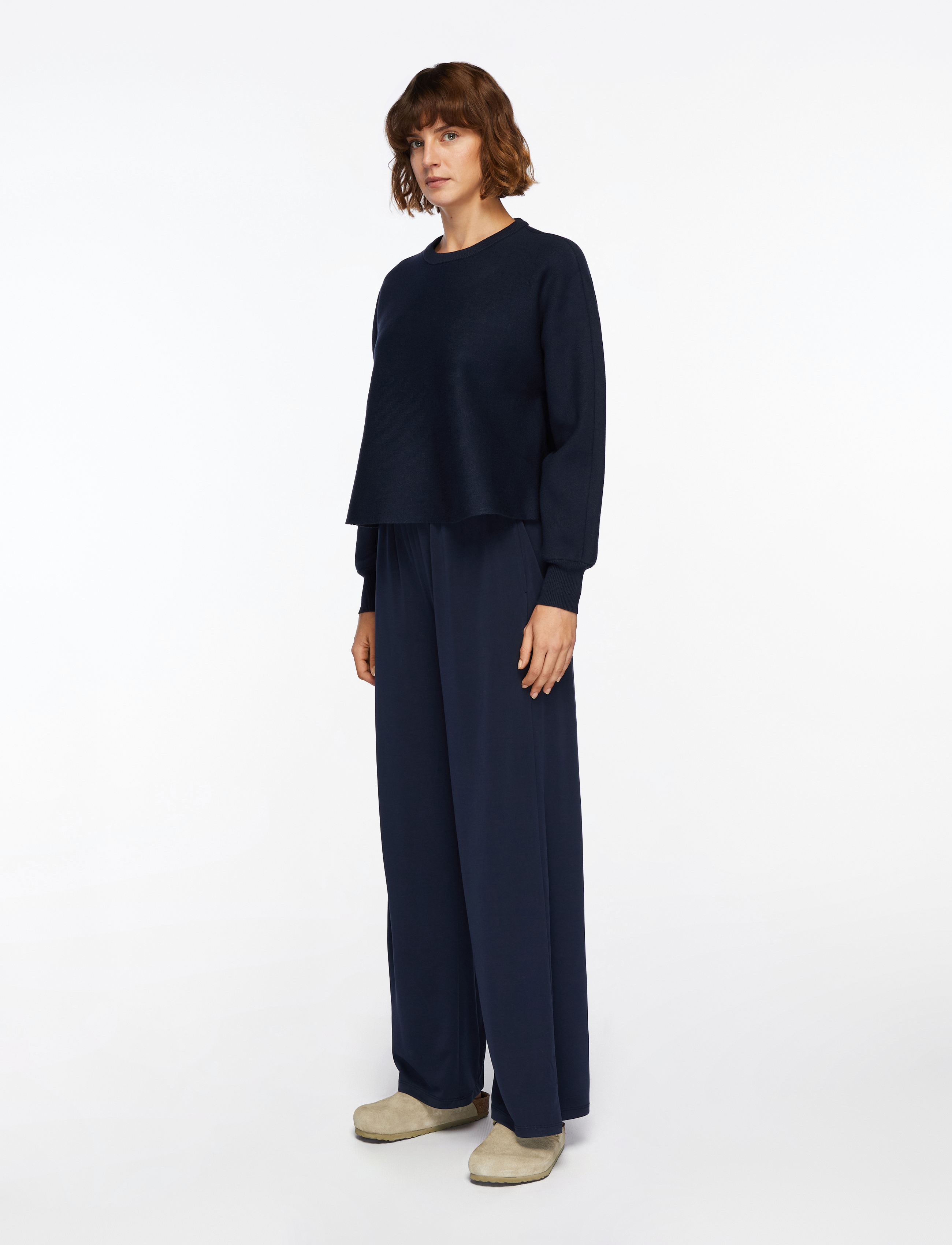 MSCH Copenhagen - MSCHJazlyn Lynette Pants - bukser med brede ben - sky captain - 3