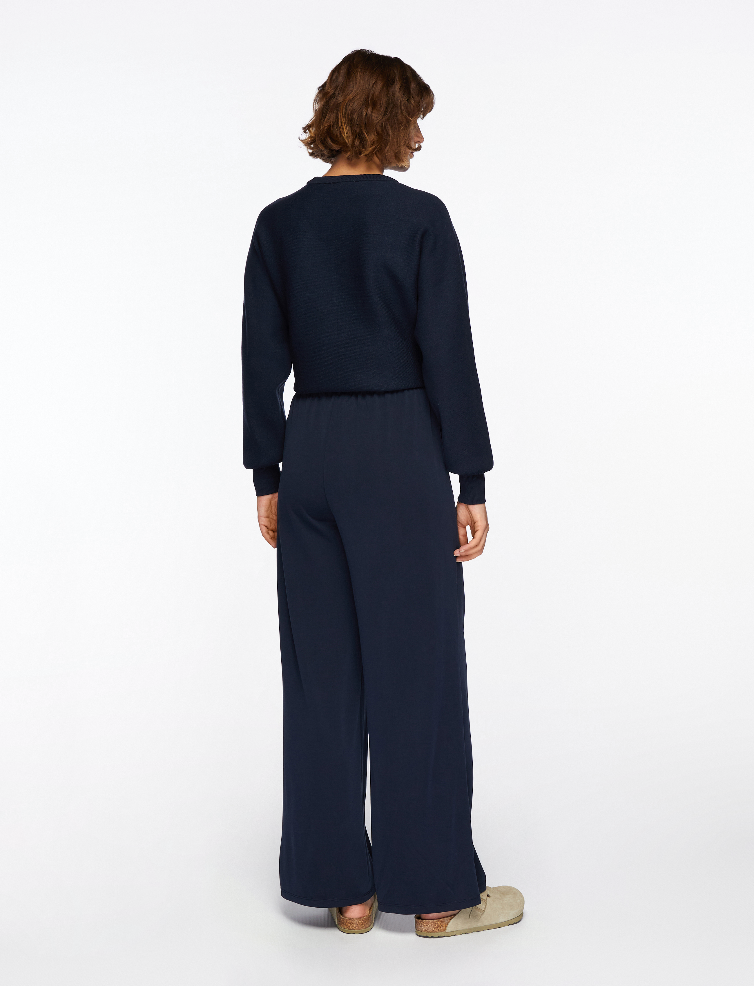 MSCH Copenhagen - MSCHJazlyn Lynette Pants - bukser med brede ben - sky captain - 4