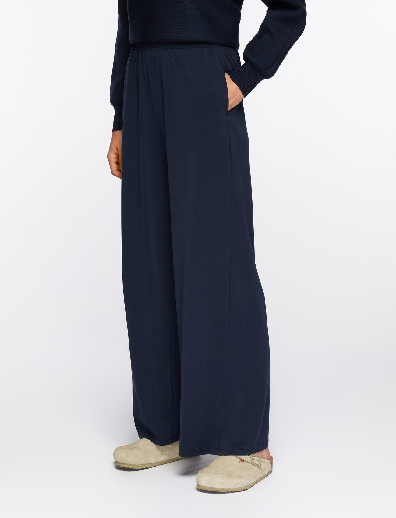 MSCH Copenhagen - MSCHJazlyn Lynette Pants - bukser med brede ben - sky captain - 0