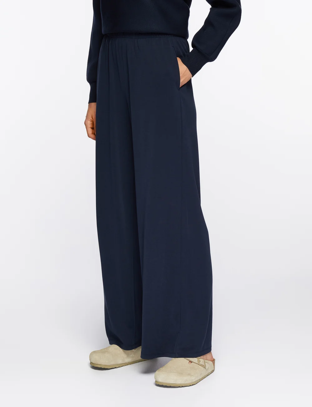 MSCH Copenhagen - MSCHJazlyn Lynette Pants - bukser med brede ben - sky captain - 0