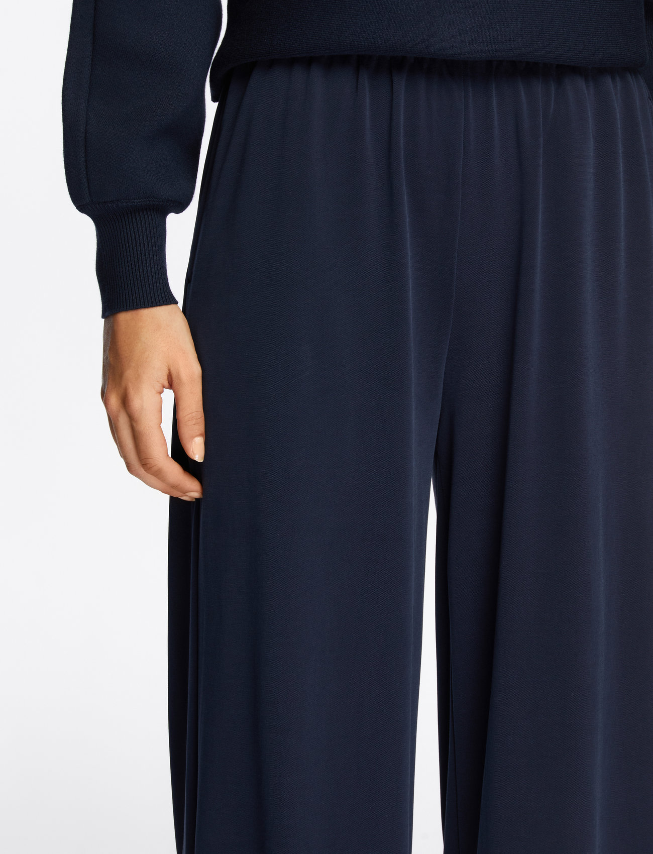 MSCH Copenhagen - MSCHJazlyn Lynette Pants - bukser med brede ben - sky captain - 5