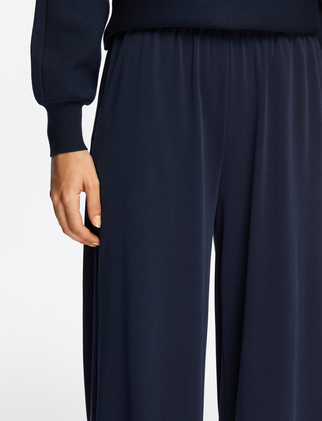 MSCH Copenhagen - MSCHJazlyn Lynette Pants - bukser med brede ben - sky captain - 5