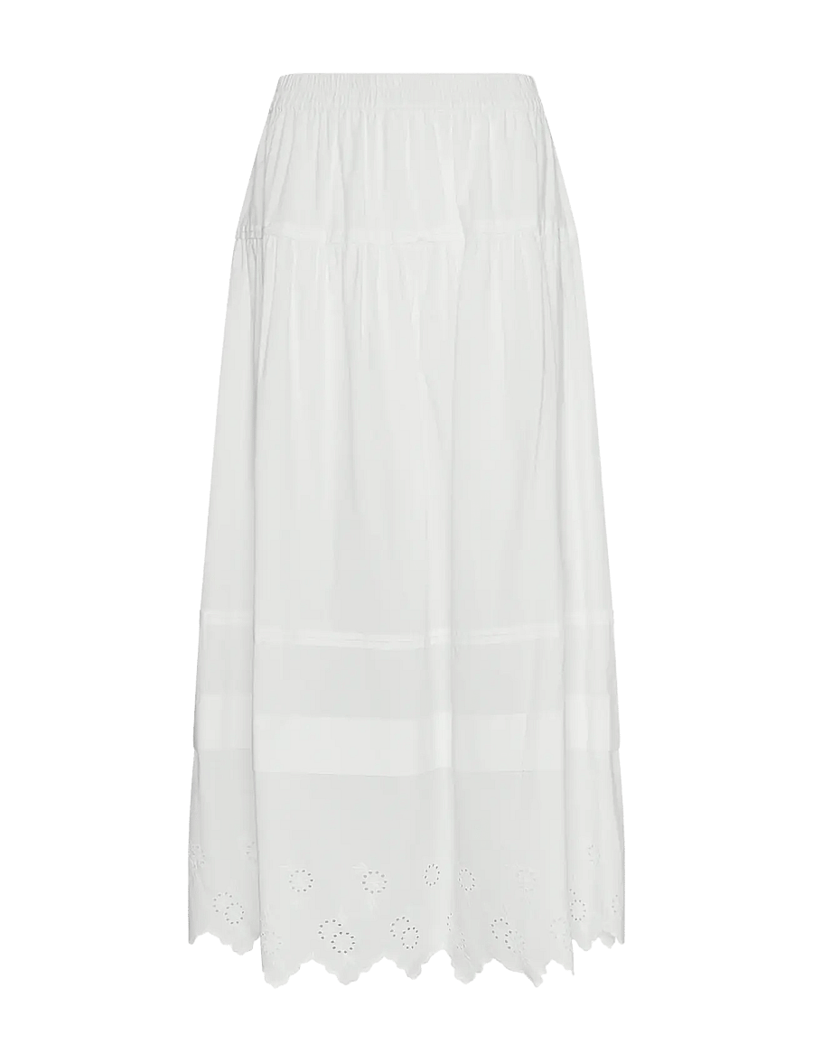 MSCH Copenhagen - MSCHEthel Olisa HW Skirt - midi kjolar - bright white - 0