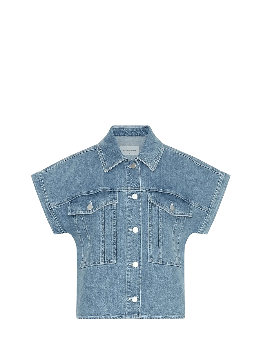 MSCH Copenhagen - MSCHElida Ada SS Denim Shirt - jeanshemden - light blue wash - 0