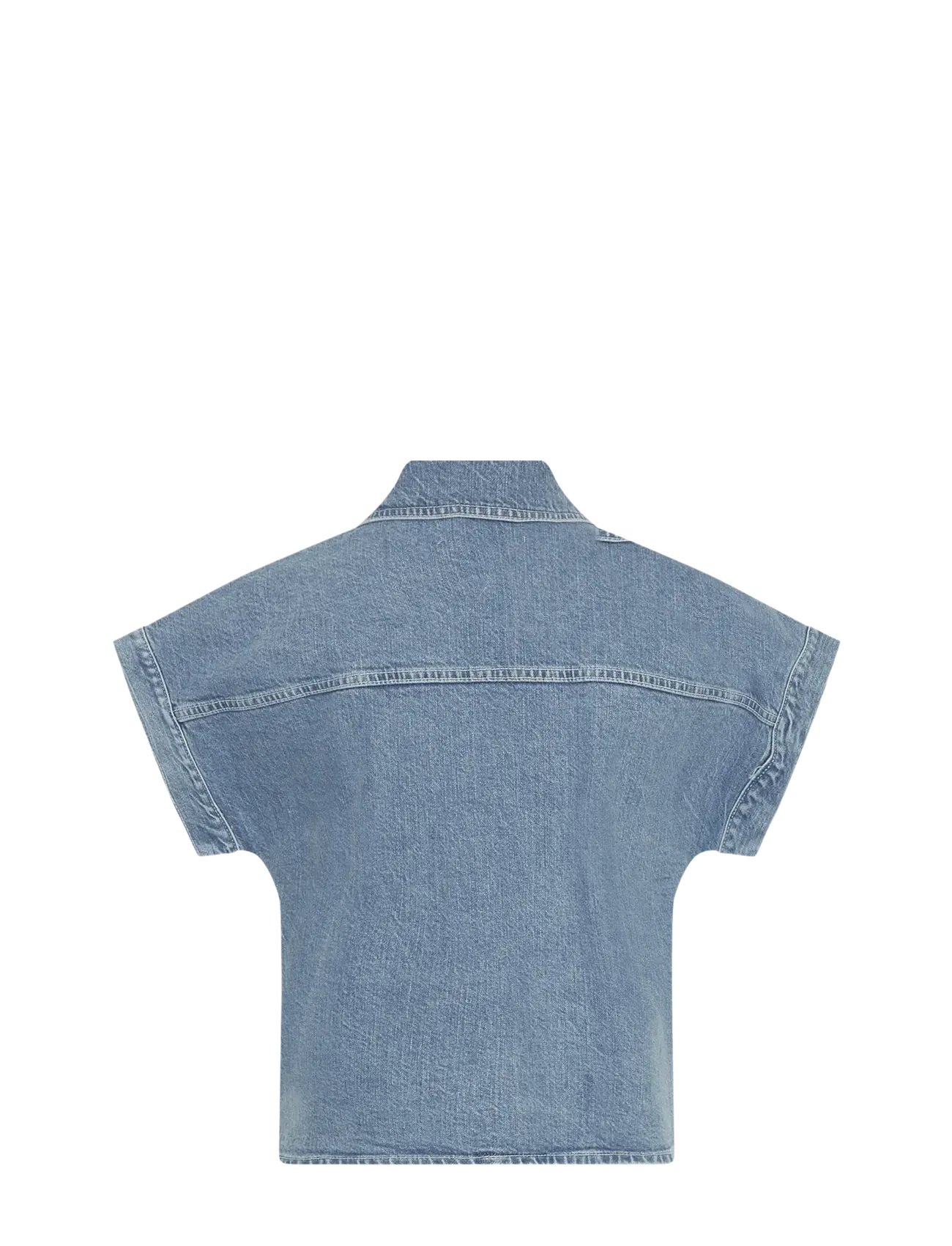 MSCH Copenhagen - MSCHElida Ada SS Denim Shirt - jeanshemden - light blue wash - 1