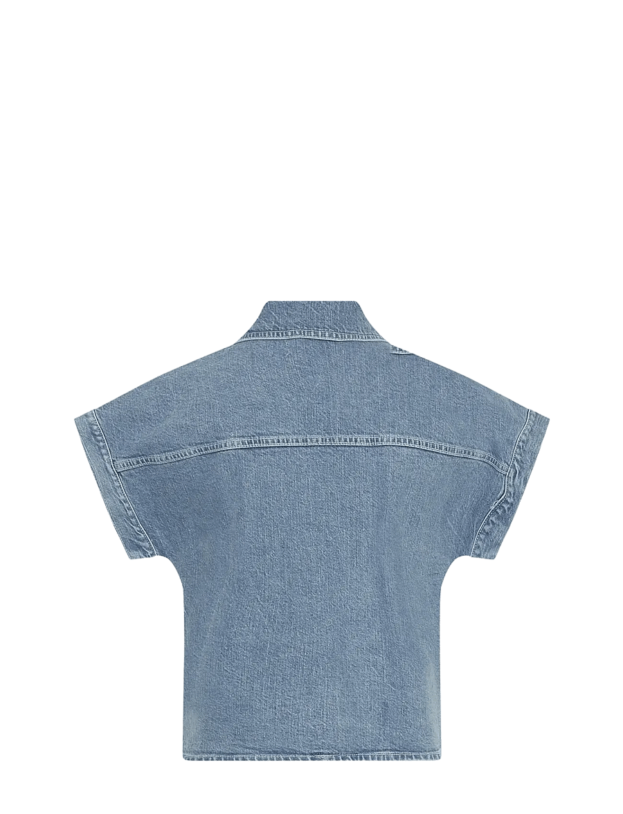 MSCH Copenhagen - MSCHElida Ada SS Denim Shirt - jeanshemden - light blue wash - 1