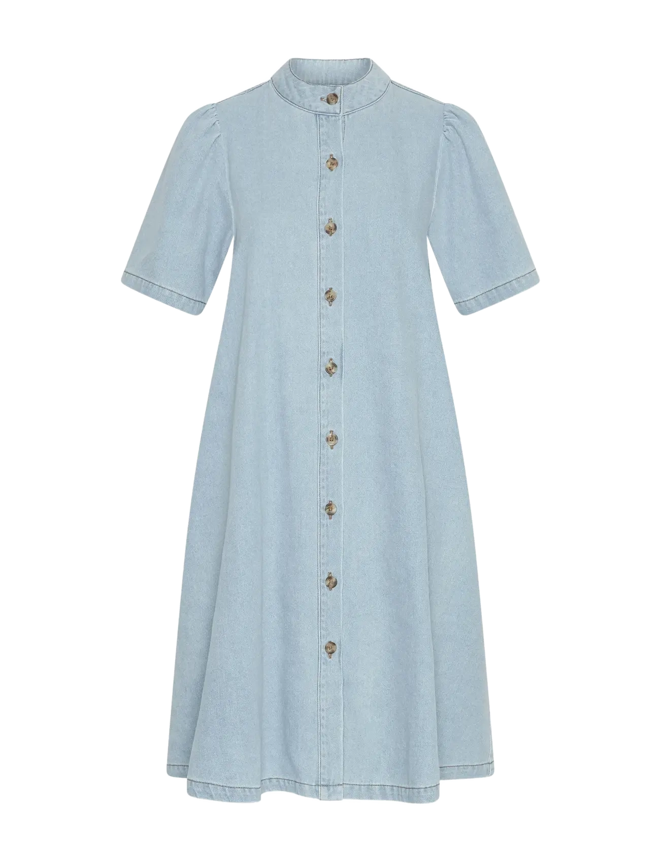 MSCH Copenhagen MSCHJolene Elena 2/4 Shirt Dress - Midikleider - LIGHT BLUE WASH / blue