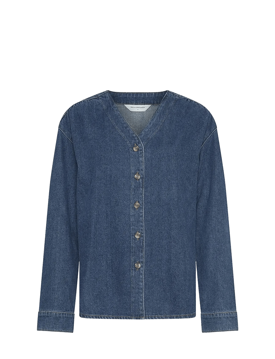MSCH Copenhagen - MSCHJolene Elena Shirt - denimskjorter - mid blue wash - 0