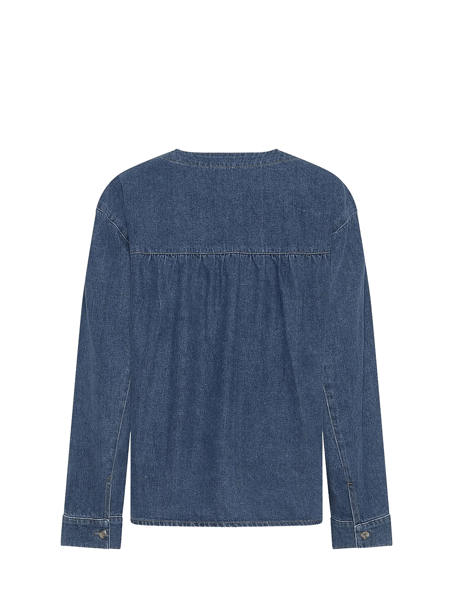 MSCH Copenhagen - MSCHJolene Elena Shirt - denimskjorter - mid blue wash - 1