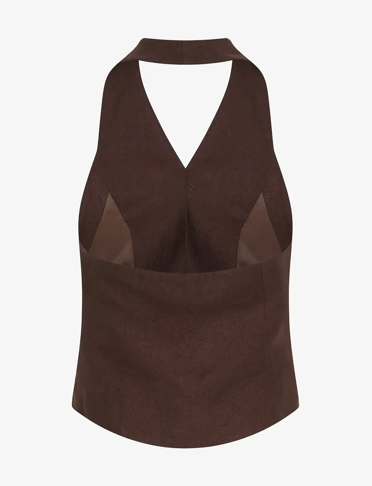 MSCH Copenhagen - MSCHNaira Claritta Halterneck Waistcoat - westen - fudge - 1