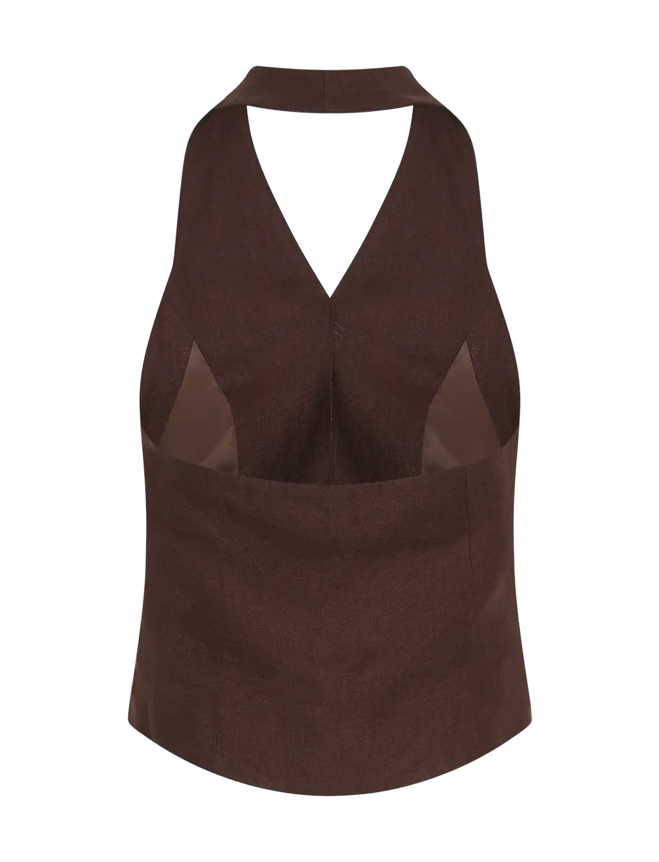 MSCH Copenhagen - MSCHNaira Claritta Halterneck Waistcoat - fudge - 1