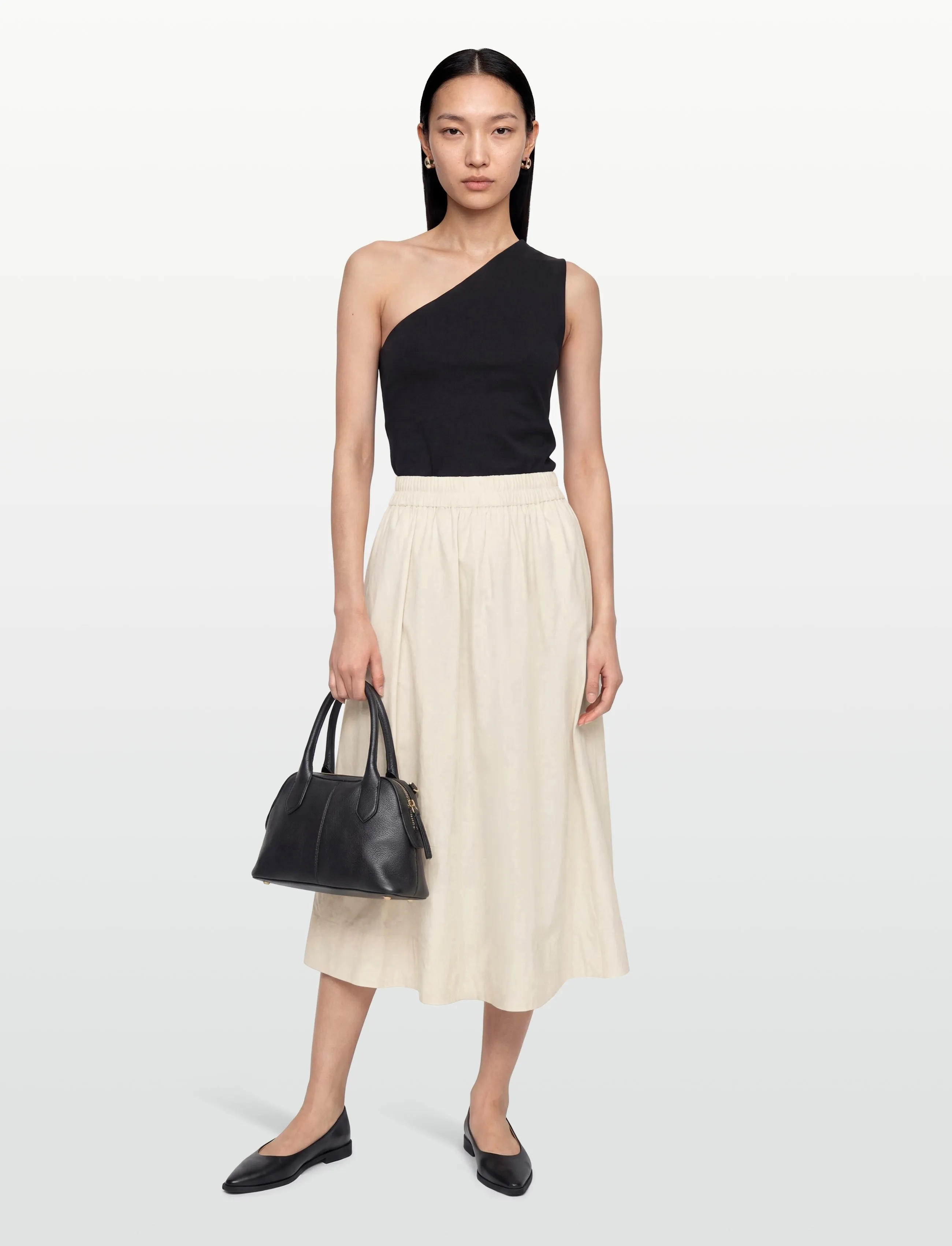 MSCH Copenhagen Mschlenna Skirt, S, Beige, Nederdele > Maxi Nederdele, Dame