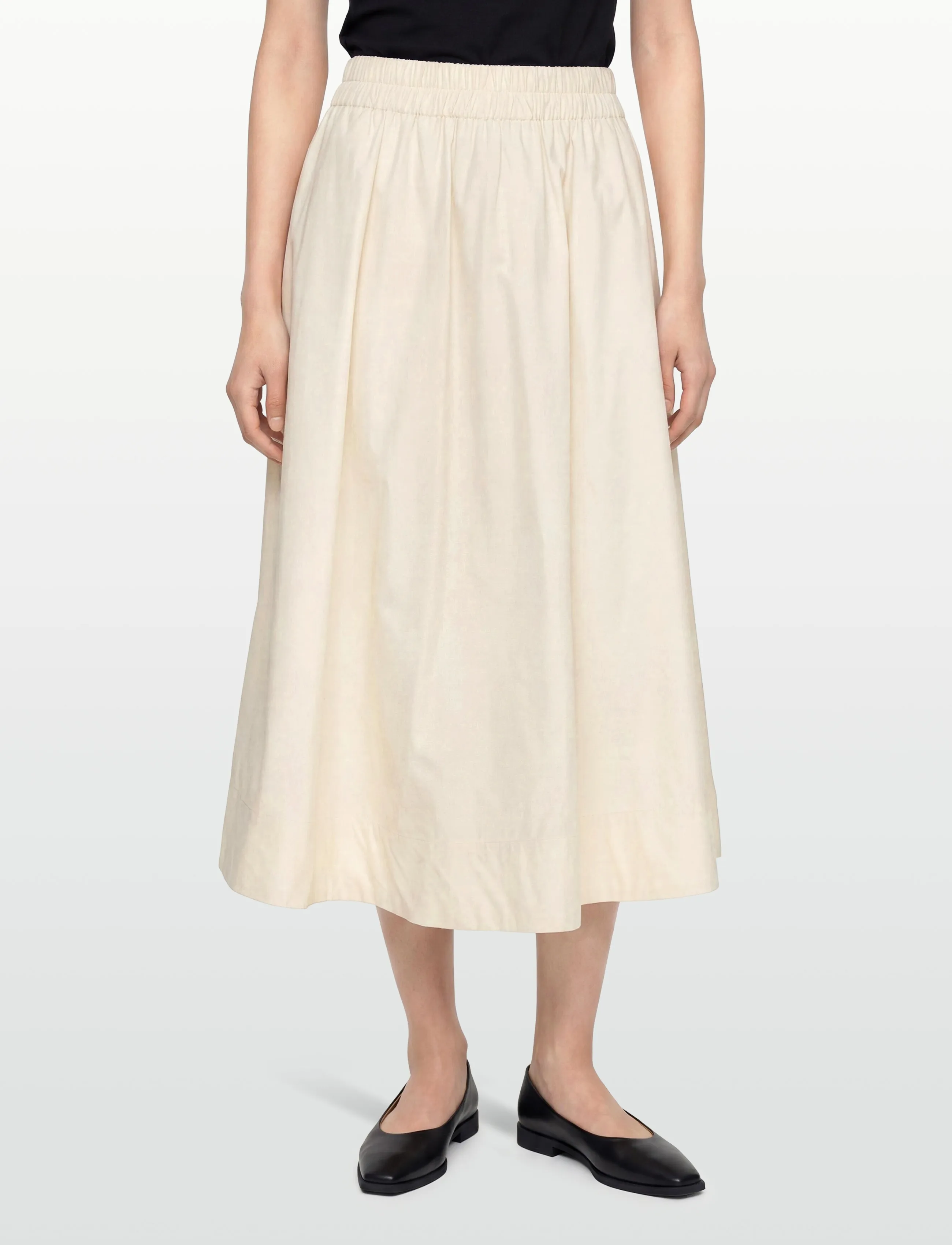 MSCH Copenhagen - MSCHLenna Skirt - midi nederdele - bleached sand - 3
