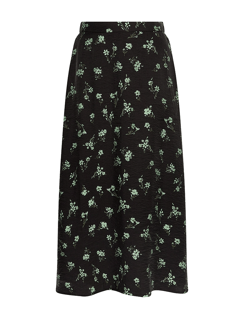 MSCH Copenhagen - MSCHJusine Karalynn Skirt AOP - midi-röcke - forest shad flw - 0