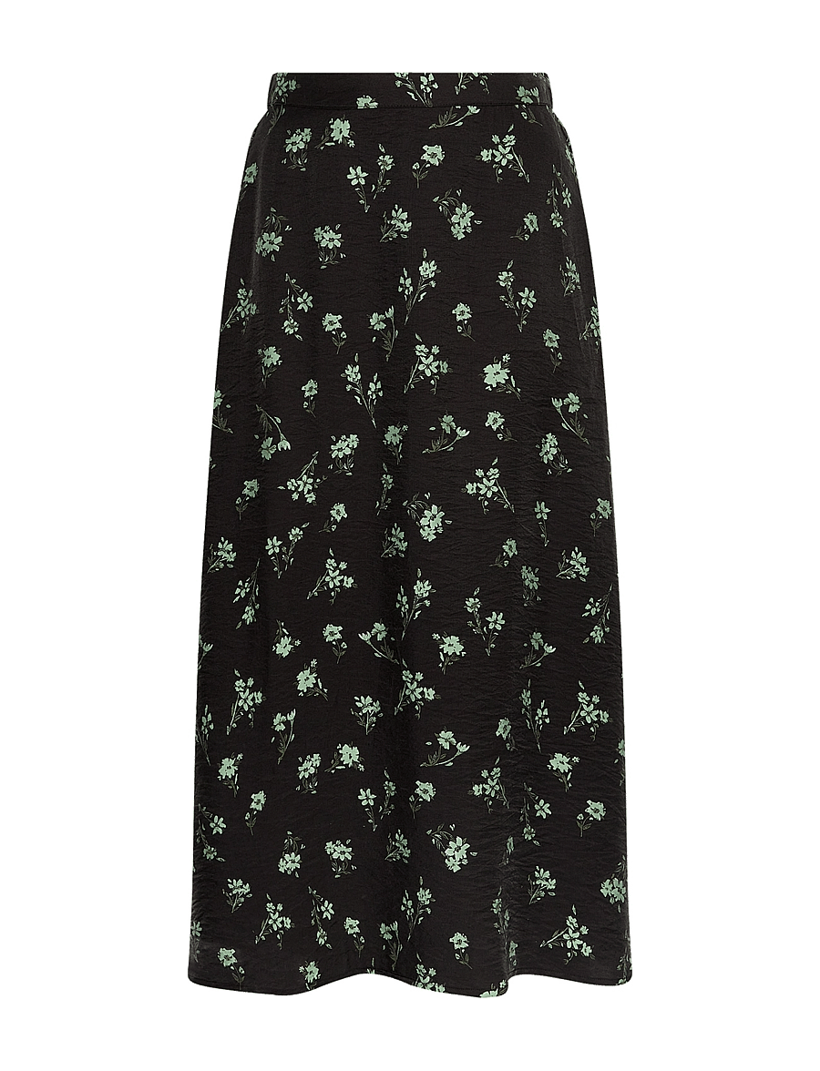 MSCH Copenhagen - MSCHJusine Karalynn Skirt AOP - midi svārki - forest shad flw - 0