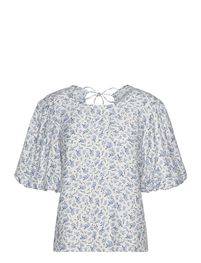 MSCH Copenhagen - MSCHCajsa Karalynn 2/4 Top AOP - kurzämlige blusen - skyway flower - 0