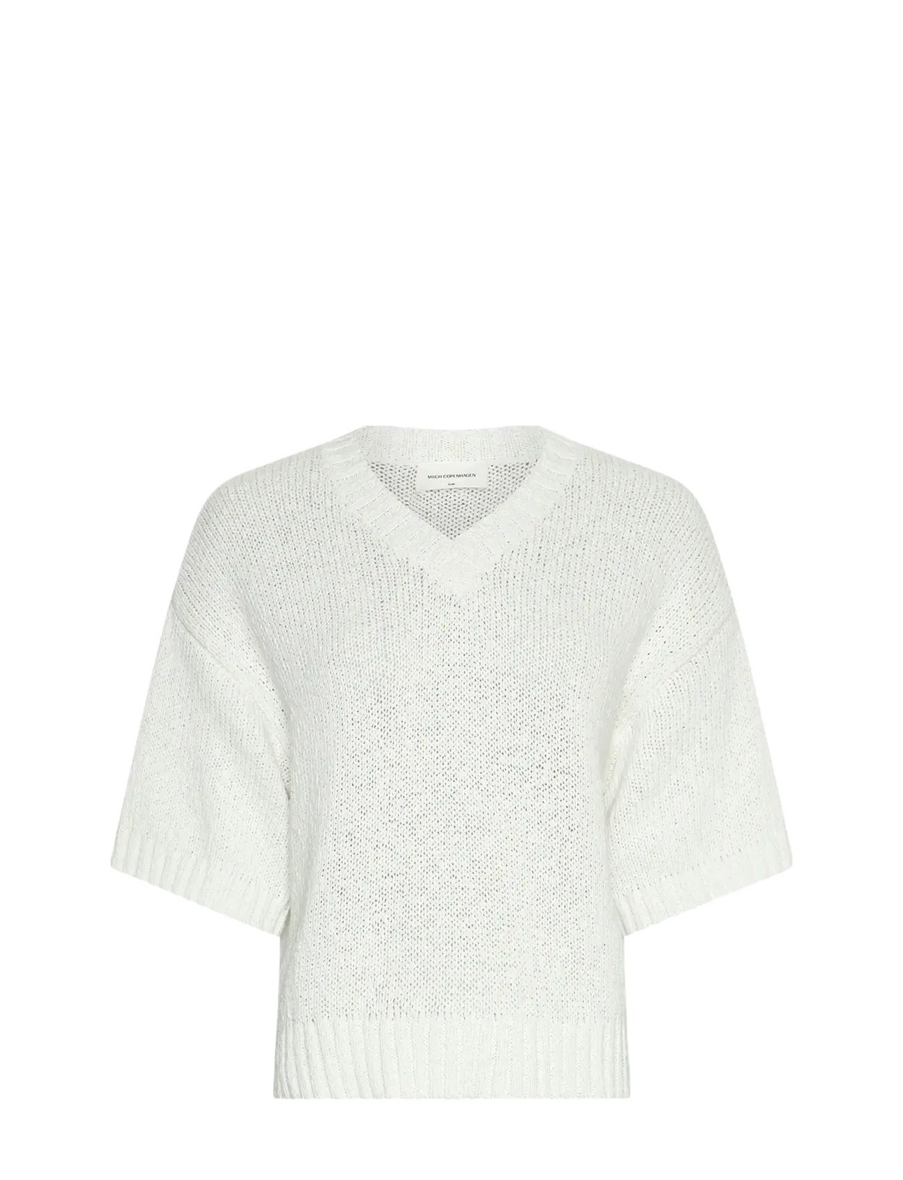 MSCH Copenhagen Mschhannalie 2/4 V Pullover, M/L, Knitwear, Weiß - Jumpers, Frauen