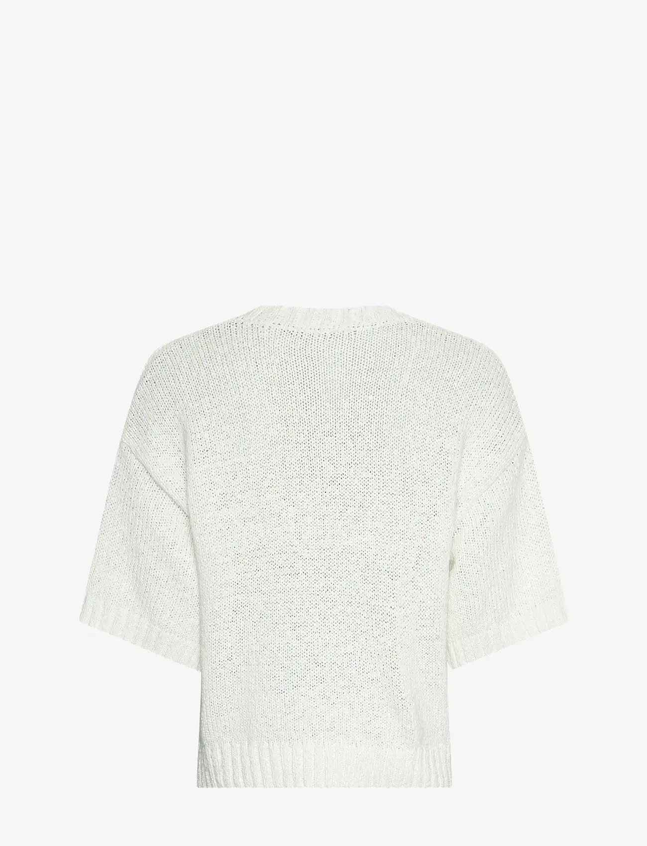 MSCH Copenhagen - MSCHHannalie 2/4 V Pullover - stickade tröjor - egret - 1