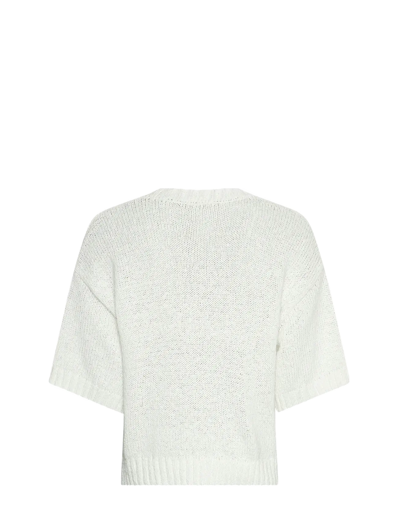 MSCH Copenhagen - MSCHHannalie 2/4 V Pullover - stickade tröjor - egret - 1