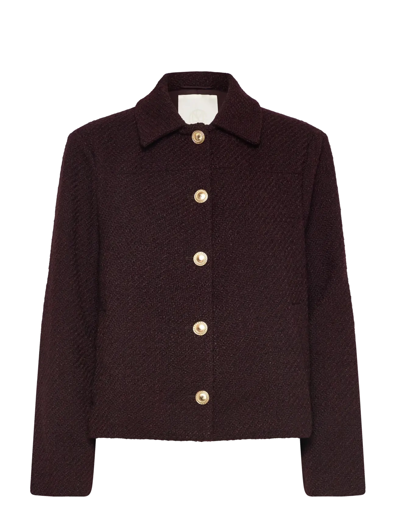 MSCH Copenhagen MSCHAbriella Jacket - Cropped-Blazer - FUDGE / burgundy
