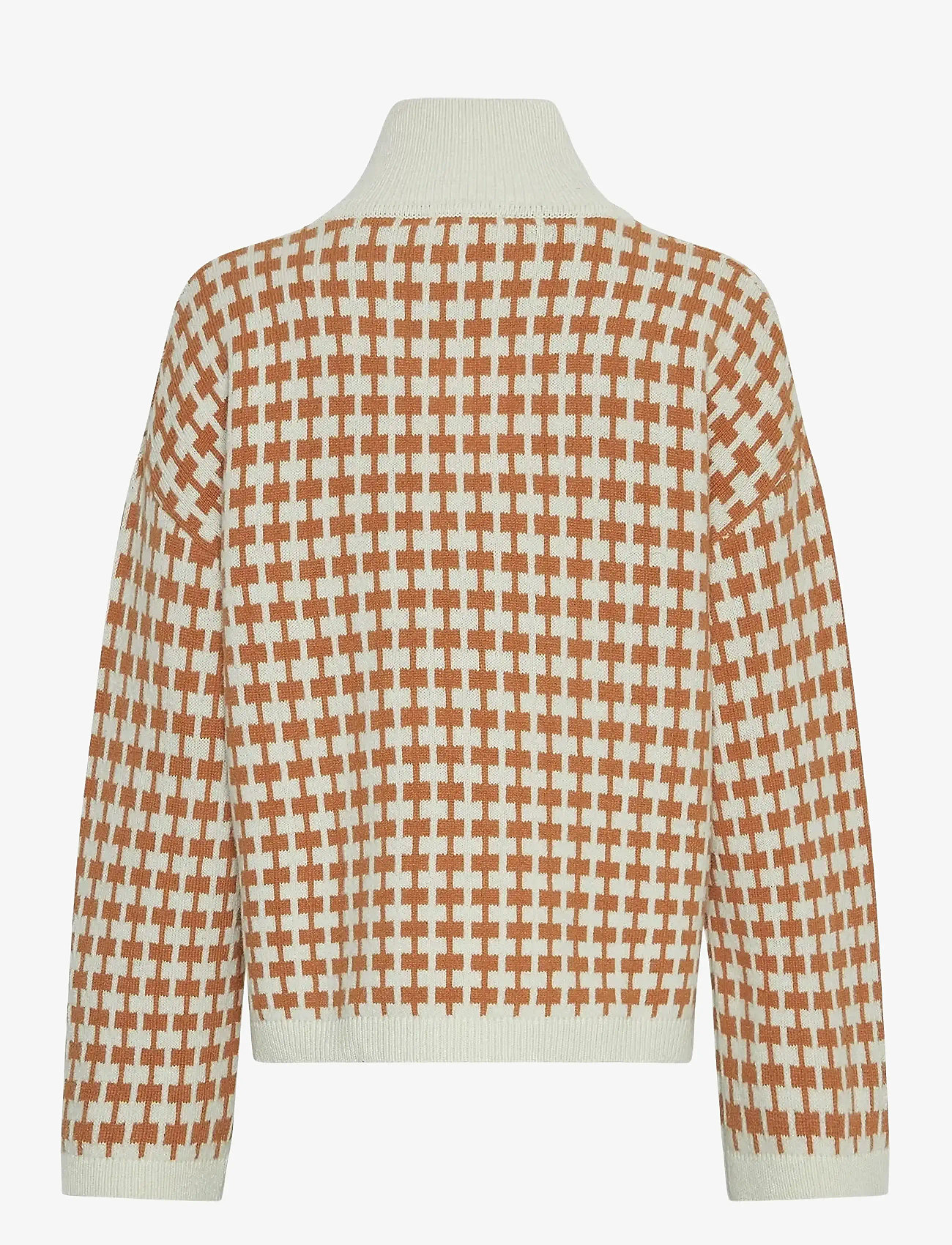 MSCH Copenhagen - MSCHAmaria Zip Pullover - pullover - egret/c spice - 1