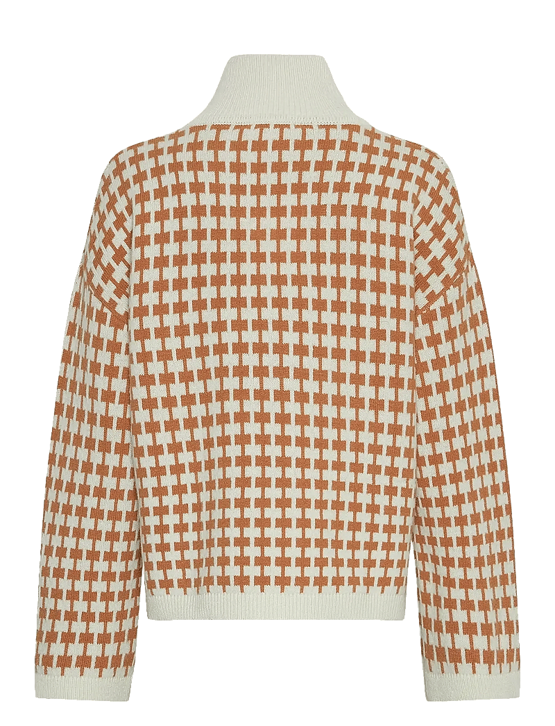 MSCH Copenhagen - MSCHAmaria Zip Pullover - pullover - egret/c spice - 1