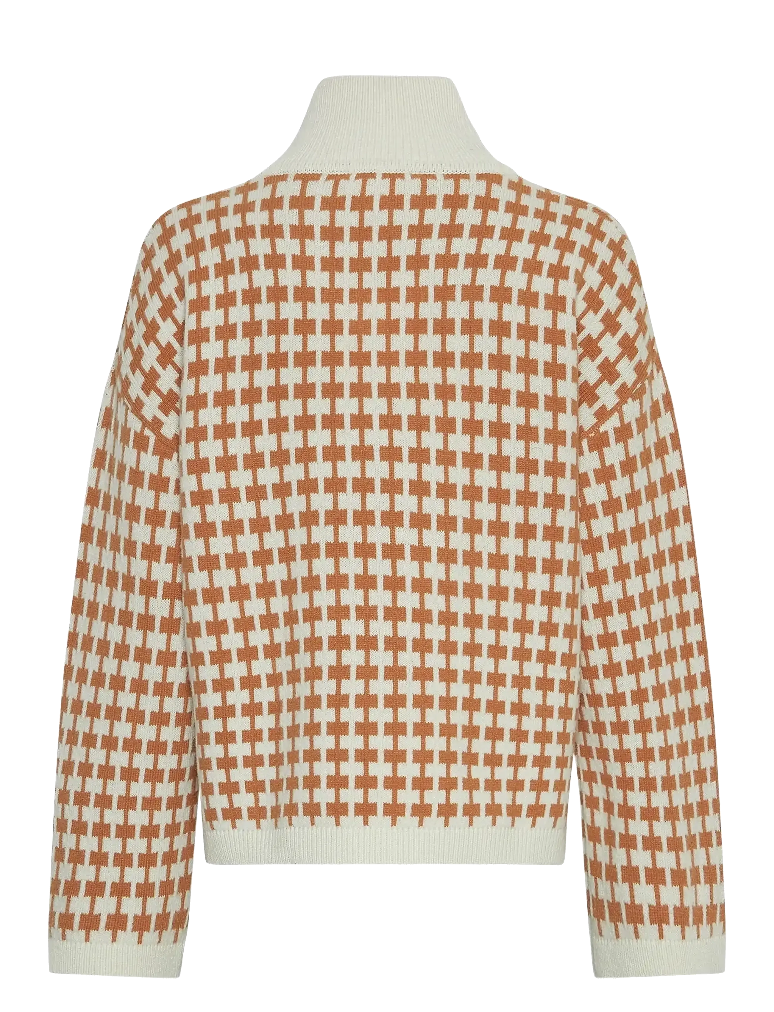 MSCH Copenhagen - MSCHAmaria Zip Pullover - sviitrid - egret/c spice - 1