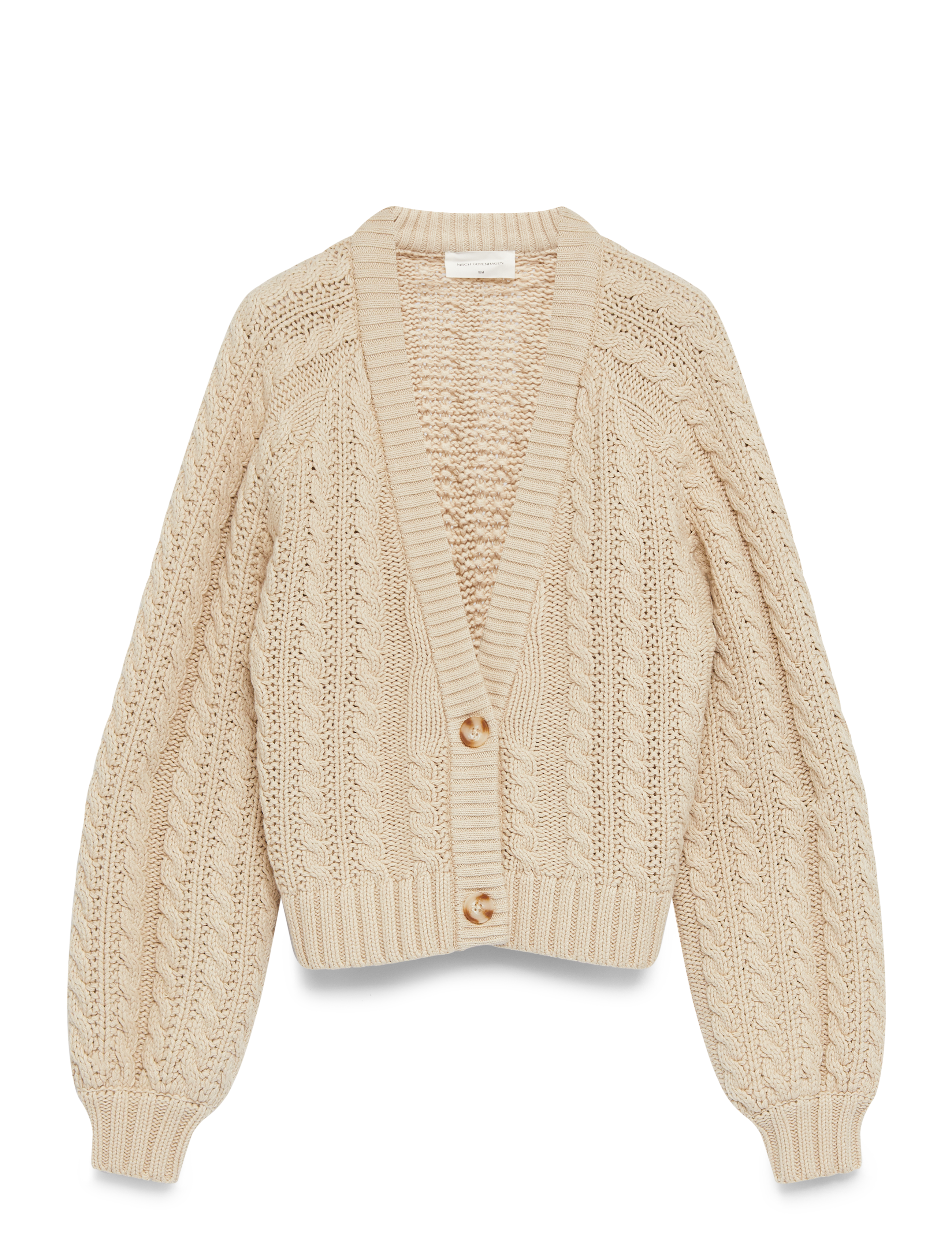 MSCH Copenhagen MSCHKeisha Jillena Cardigan - Tøj - OATMEAL MELANGE / cream