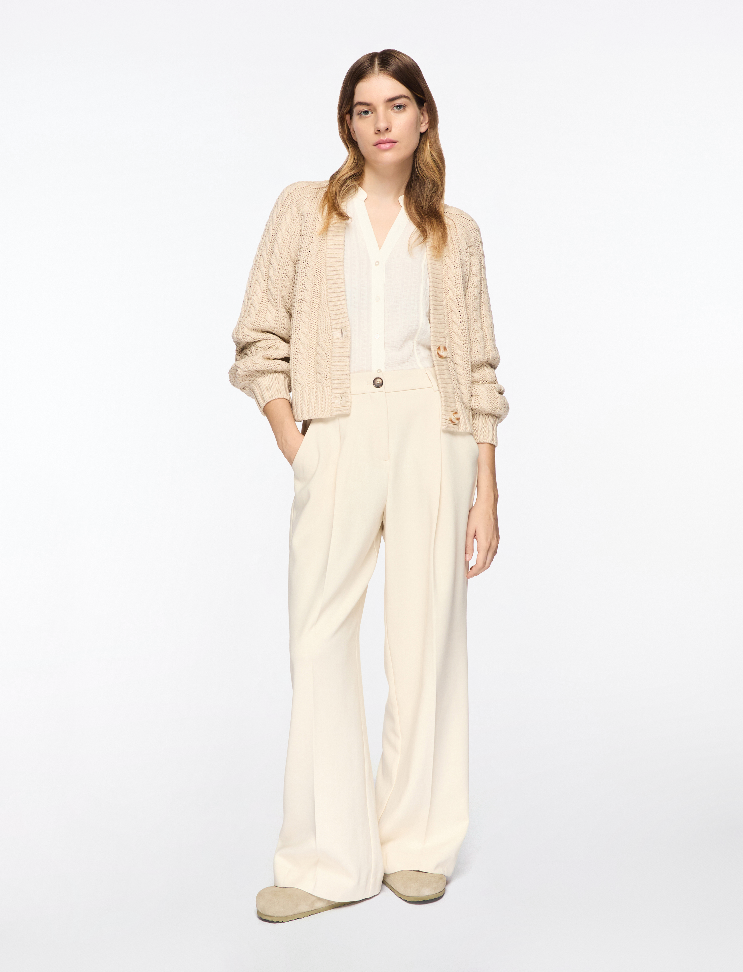 MSCH Copenhagen - MSCHKeisha Jillena Cardigan - cardigans - oatmeal melange - 2