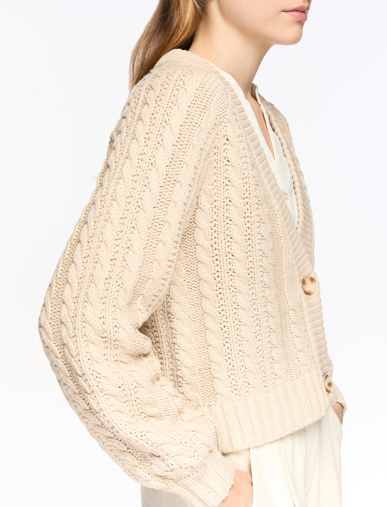 MSCH Copenhagen - MSCHKeisha Jillena Cardigan - cardigans - oatmeal melange - 5