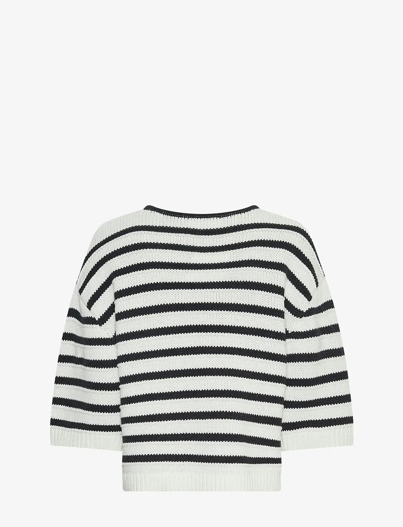 MSCH Copenhagen - MSCHLeika Jillena 3/4 Pullover STP - stickade tröjor - egret/sky cap - 1