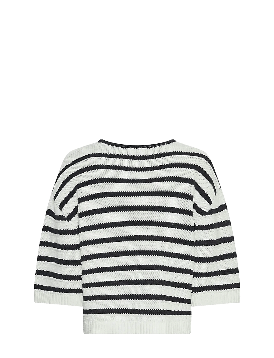MSCH Copenhagen - MSCHLeika Jillena 3/4 Pullover STP - kampsunid - egret/sky cap - 1