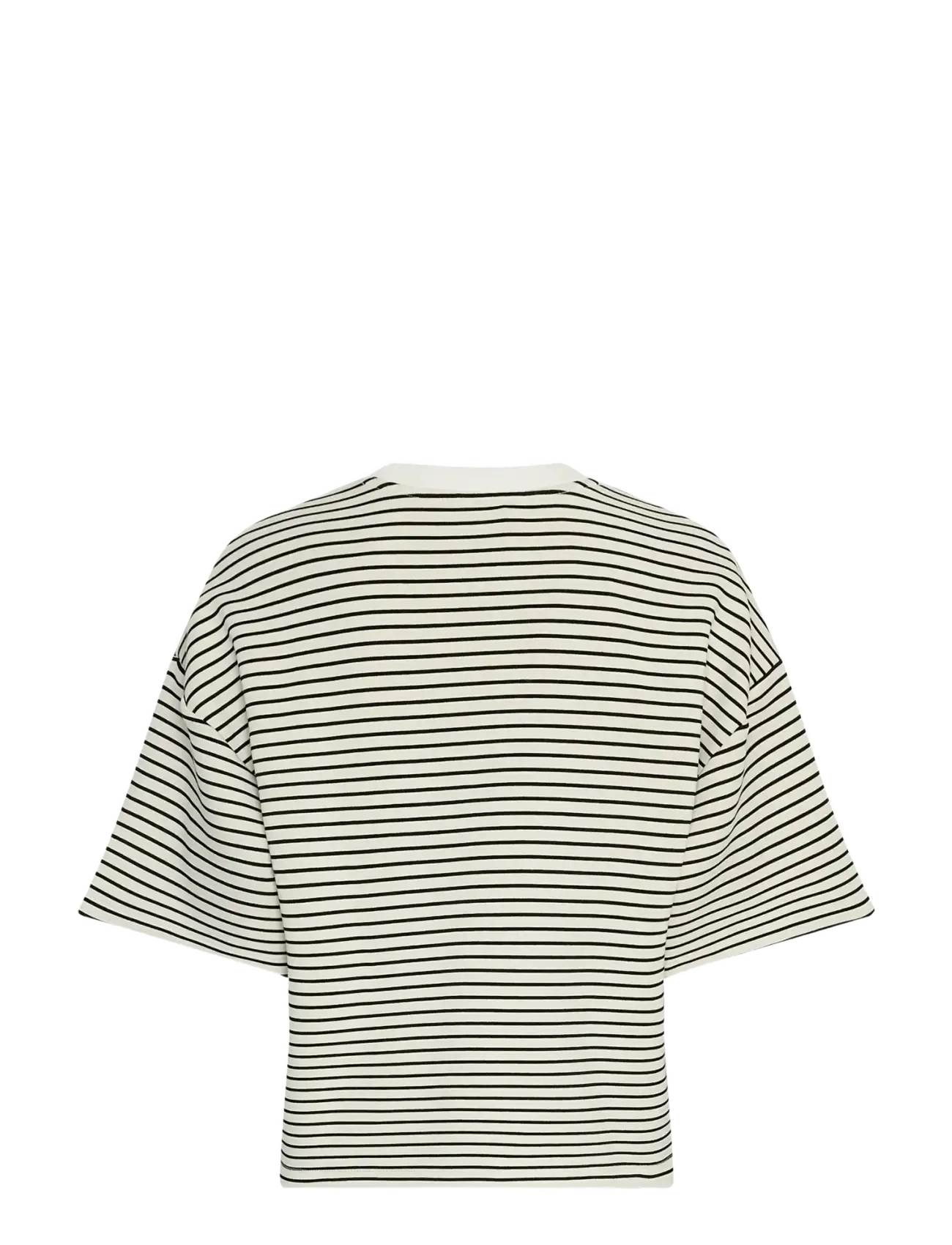 MSCH Copenhagen - MSCHNilda Ima Q SS Sweatshirt STP - t-shirts - oatmeal/black - 1