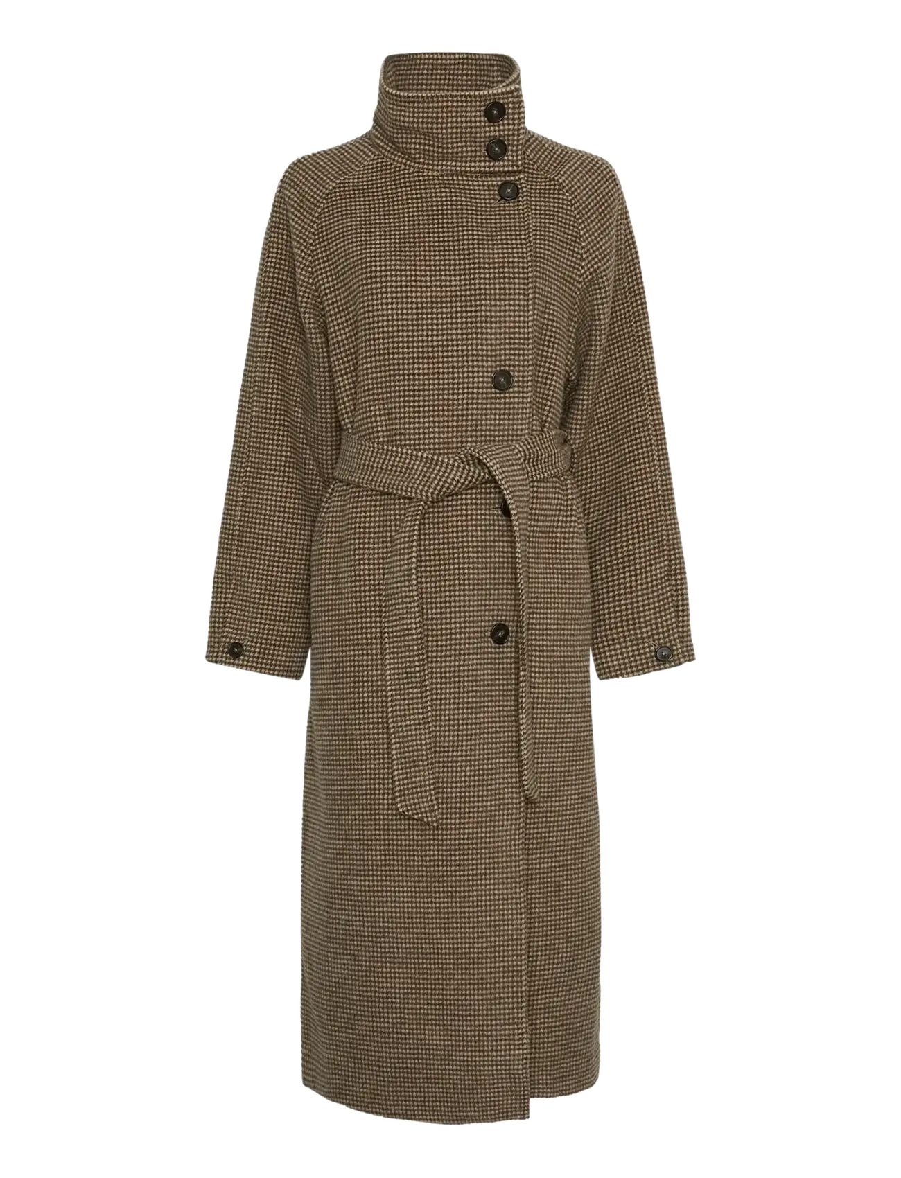 MSCH Copenhagen MSCHPamela Coat CHK - Kåper - S BLACK/M DES / brown
