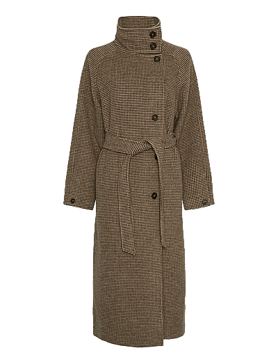 Mschpamela Coat Chk - Vinterfrakker