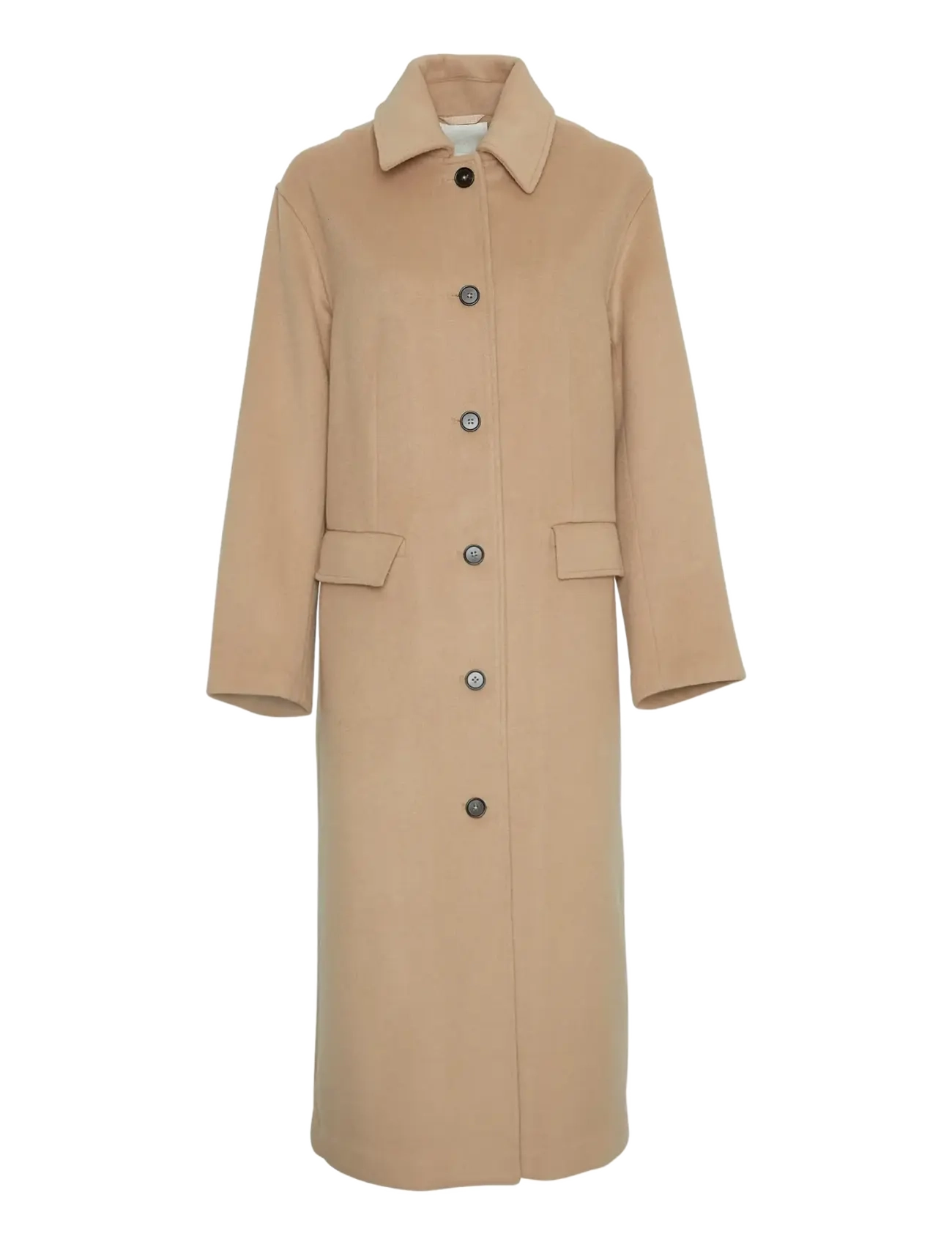 MSCH Copenhagen Mschpeyton Coat, S/M, Coats, Beige - Wool Frauen