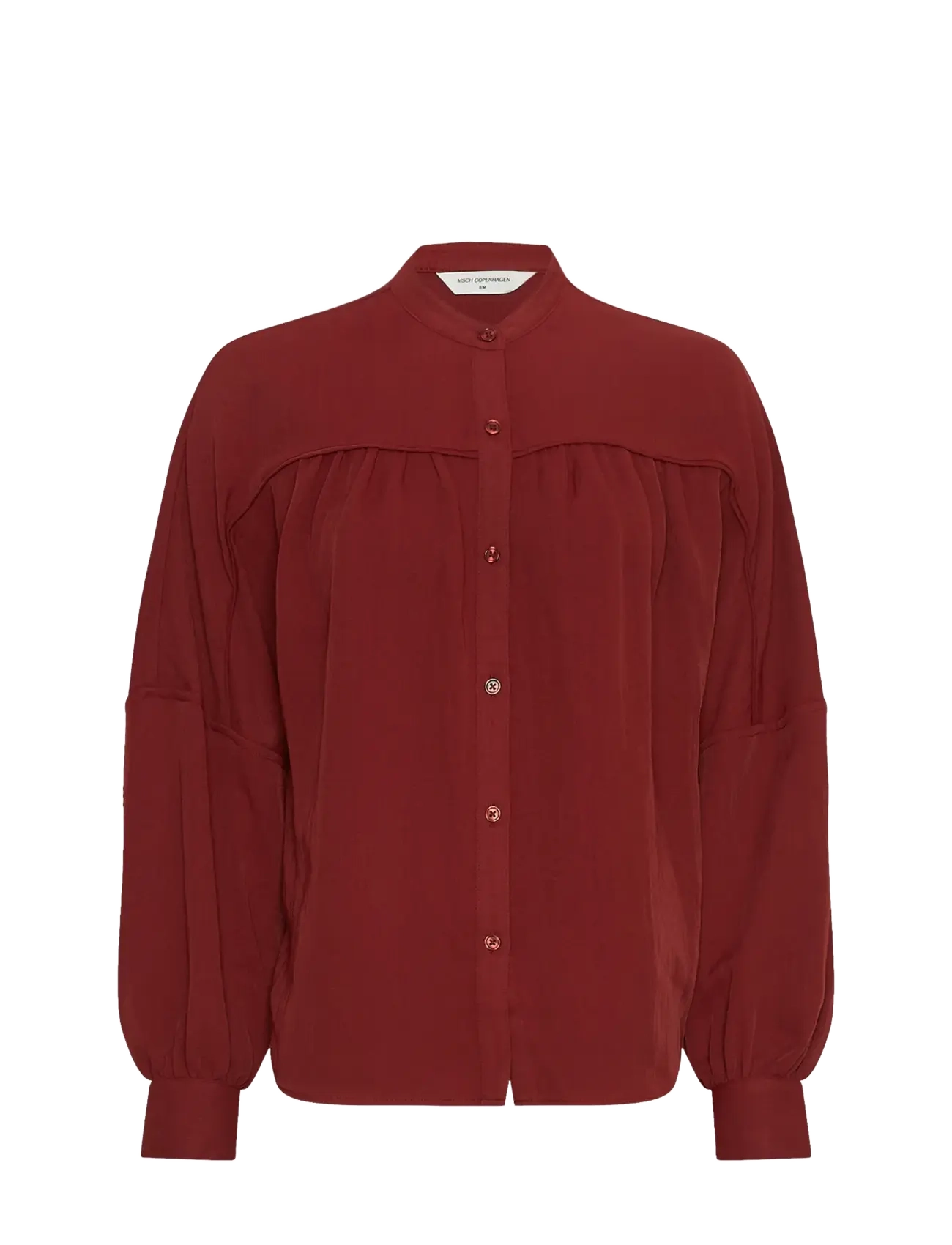 MSCH Copenhagen MSCHMadie Genette Shirt - Bluser - SYRAH / burgundy