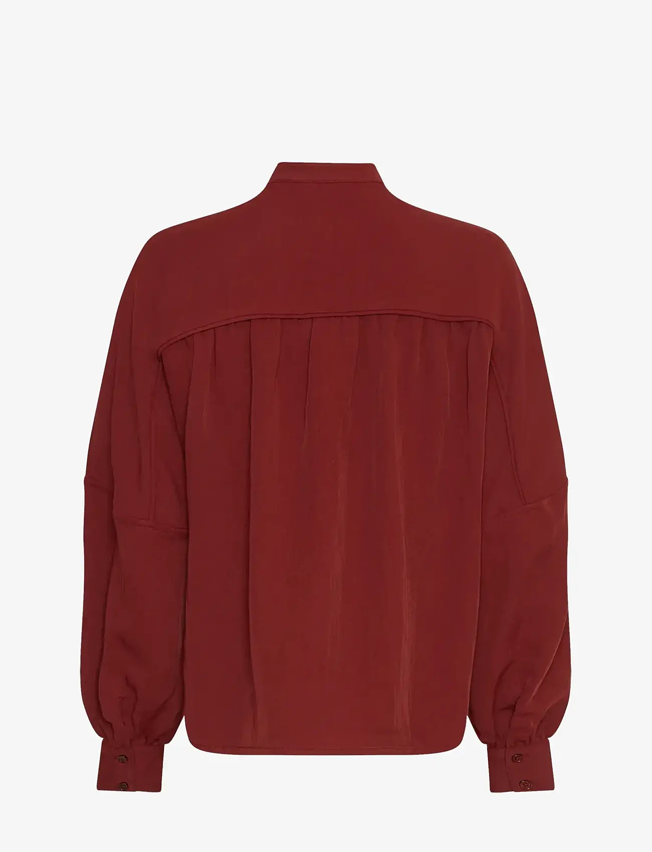 MSCH Copenhagen - MSCHMadie Genette Shirt - langerma skyrtur - syrah - 1