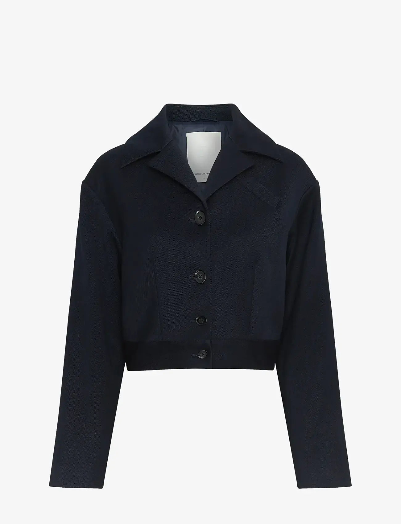 MSCH Copenhagen - MSCHMynthe Elina Jacket - cropped blazers - sky captain - 0