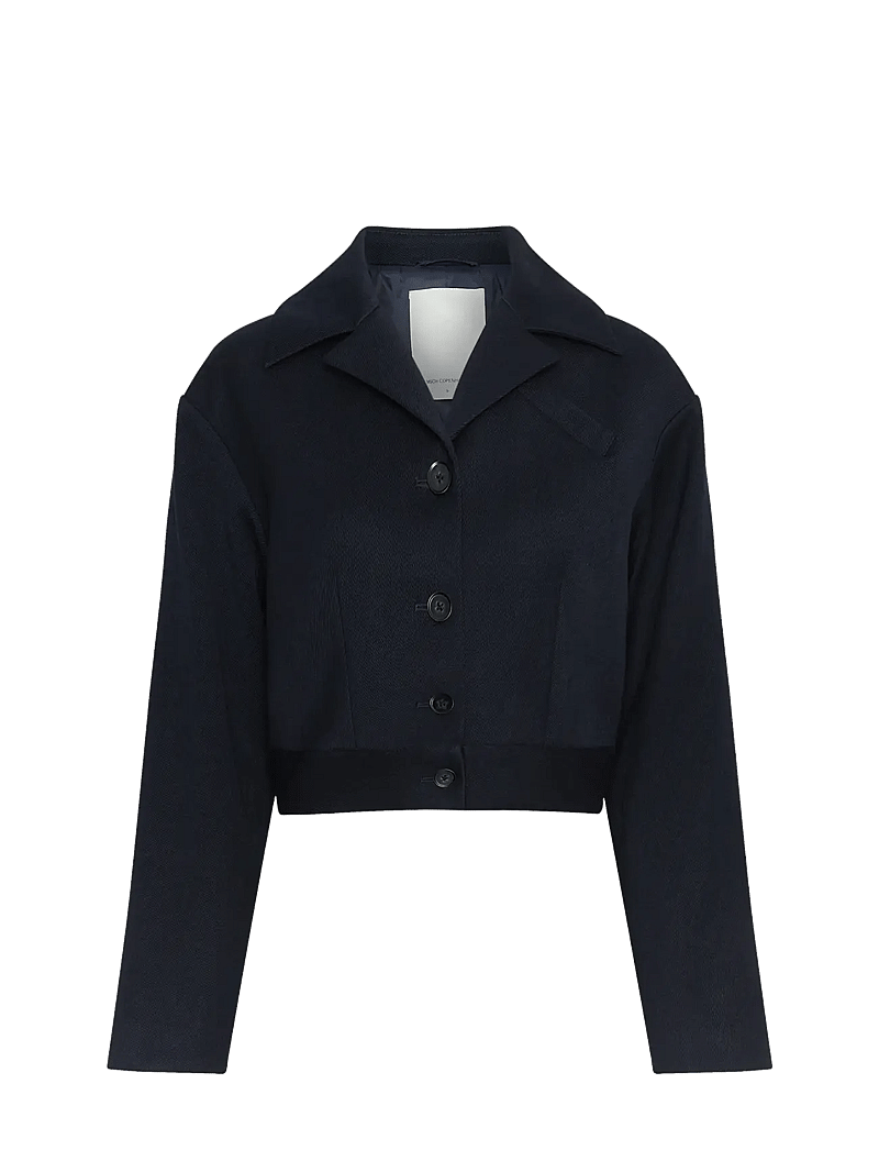MSCH Copenhagen - MSCHMynthe Elina Jacket - cropped blazers - sky captain - 0