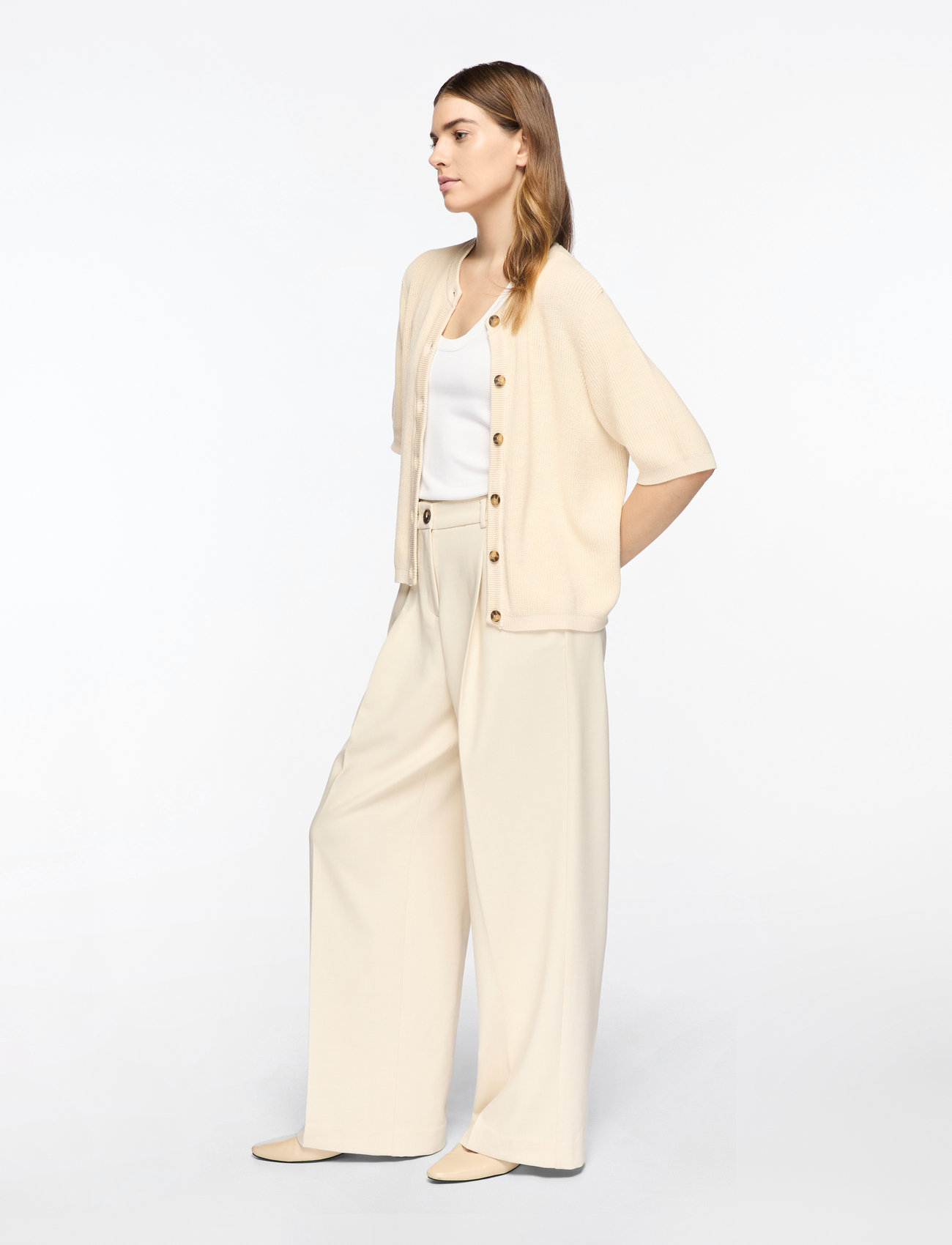 MSCH Copenhagen - MSCHRosina Michelle HW Pants - formell - fog mel - 3
