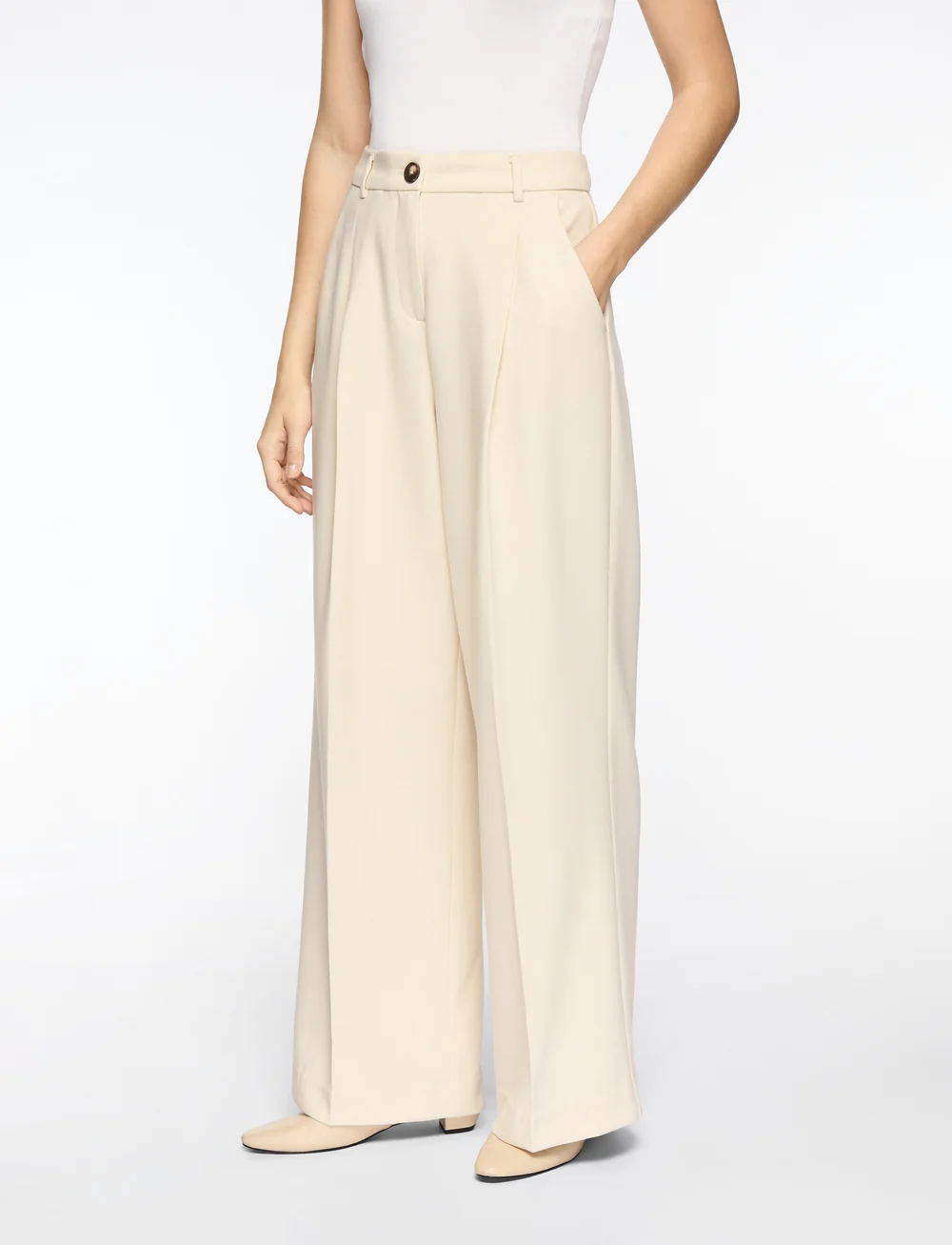 MSCH Copenhagen - MSCHRosina Michelle HW Pants - formell - fog mel - 0