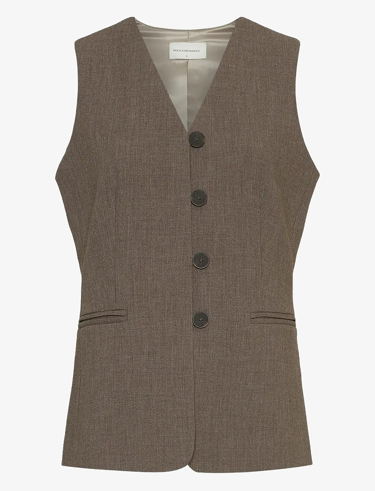 MSCH Copenhagen - MSCHRosina Michelle Waistcoat - veste - slate black mel - 0